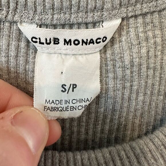 Club Monaco filina ribbed gray midi dress - Picture 5 of 6